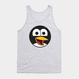 Cute Round Penguin Emoji Tank Top